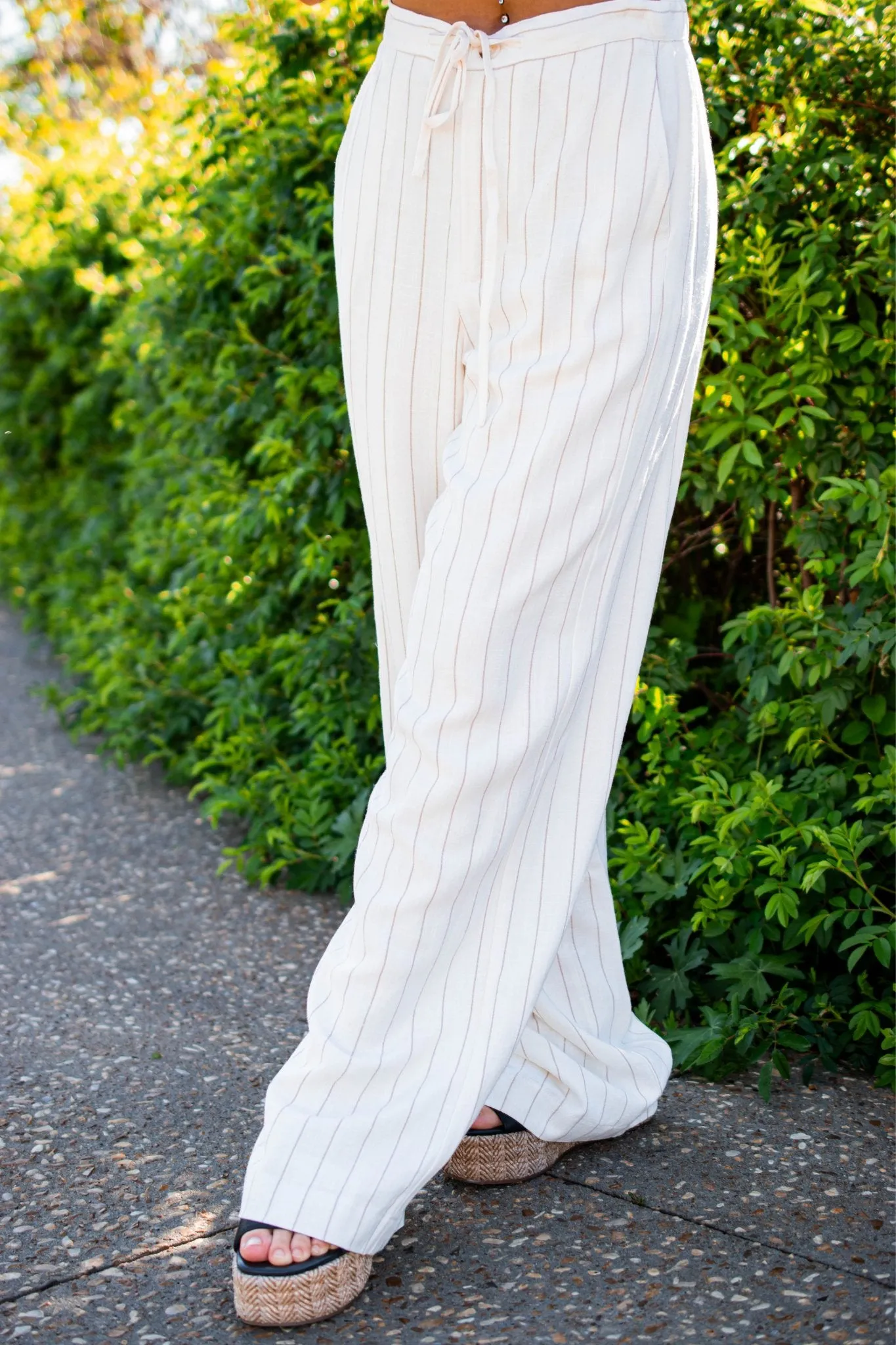 Z Supply: Cortez Pinstripe Pant in White