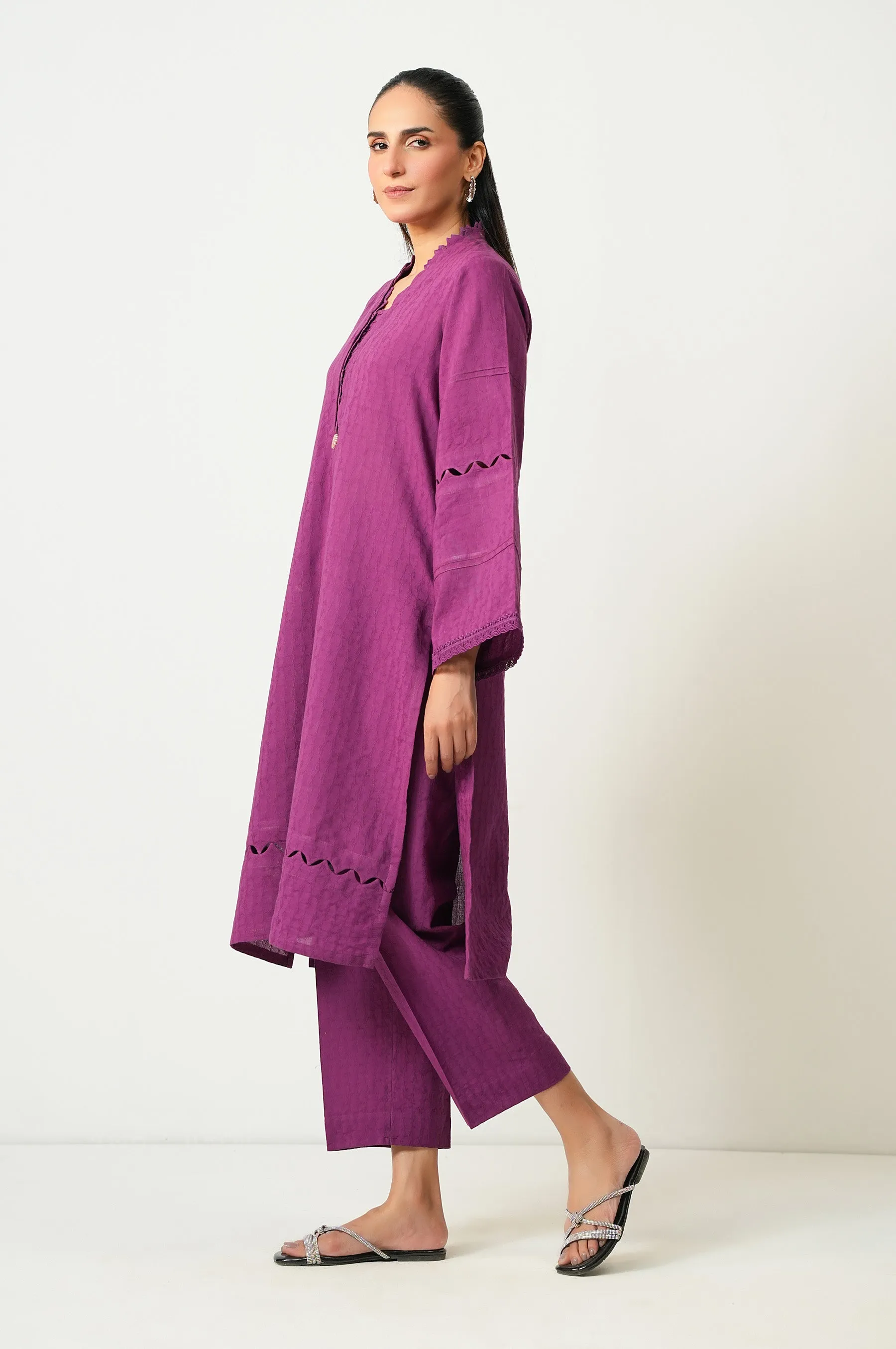 Zeen - Stitched 2 Piece Stylized Dobby Suit